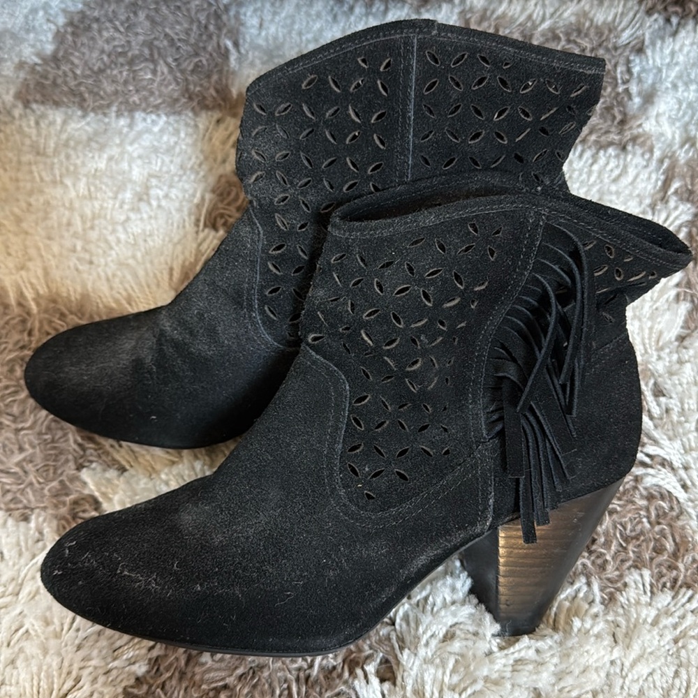 Jessica Simpson Suede Fringe Booties